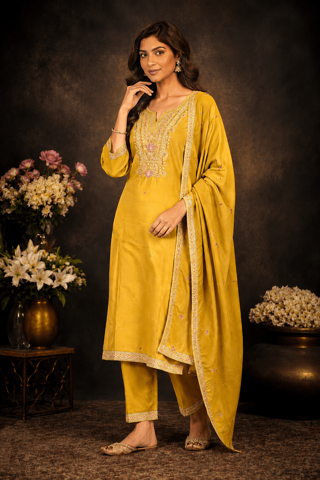 Premium Festive Silk Kurta set